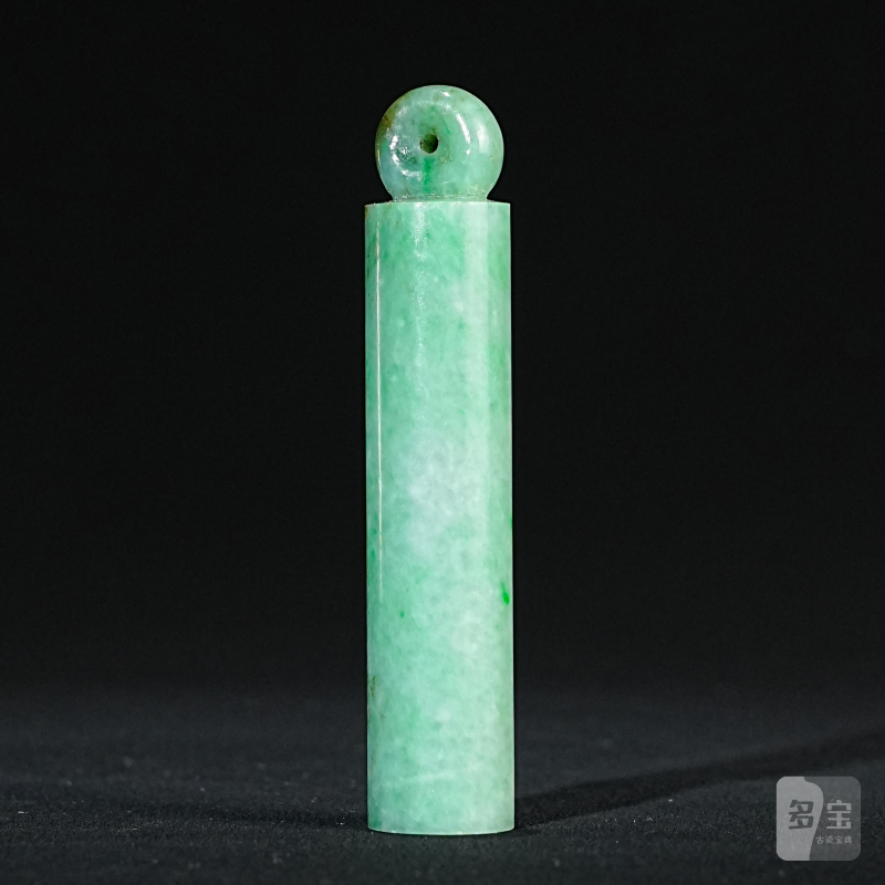 清 翡翠翎管